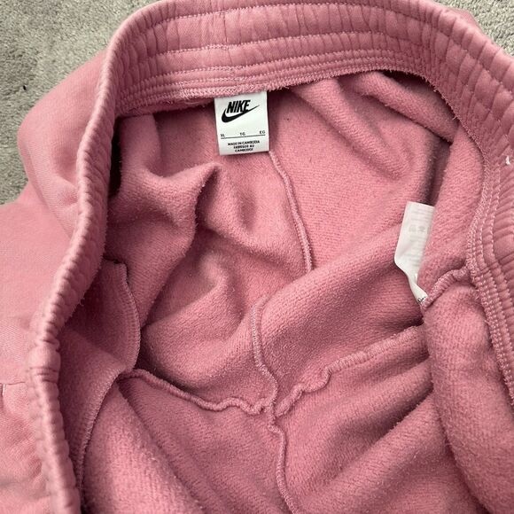 Nike Women's Sportswear Phoenix Fleece High-Waisted Sweatpants XL Pink Gym - Picture 3 of 8